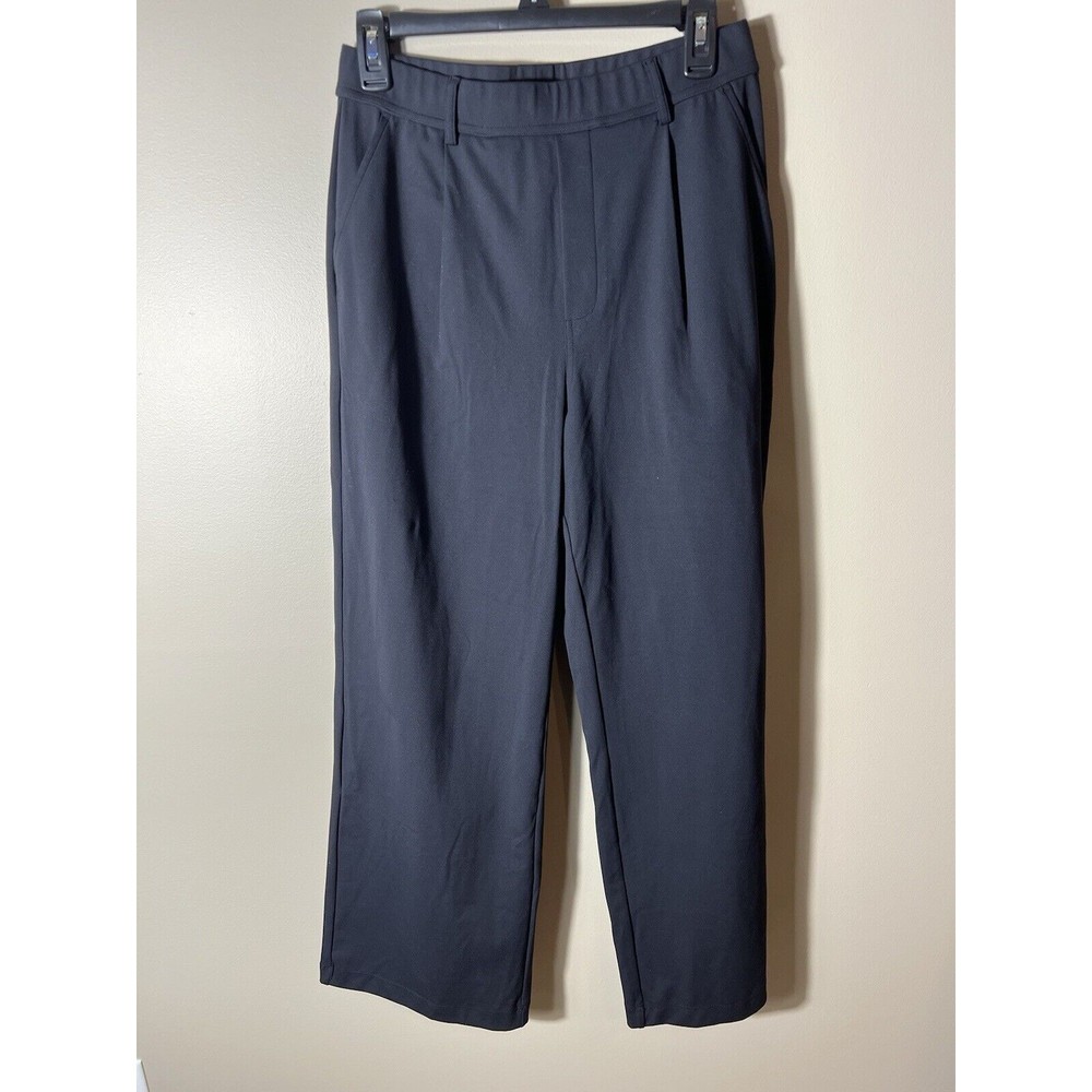 Halara Womens Straight Leg Athleisure Pants Black High Rise Work Medium New